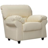 wilmot leather armchair cream