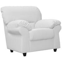 Wilmot Leather Armchair White