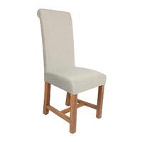Winslow Herringbone Cappuccino Fabric Dining Chairs (Pair)