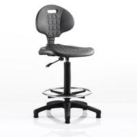 winston home office operator chair in black with foot rest