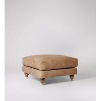 Winston Ottoman in Tan Leather