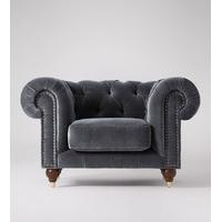 Winston Chair in Granite Velvet