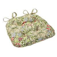 william morris buttoned effect seat pad