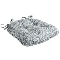 William Morris Button Effect Seat Pad, Willow Bough