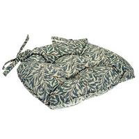 William Morris Button Effect Seat Pad, Willow Bough