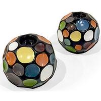 Wilde Java Multi Coloured Round Dot Candle - Set of 4