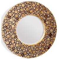 Wilde Java Gold Shell Mirror - Round