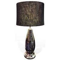 wilde java black mercury tear drop table lamp and black shade