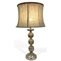 wilde java antique ball table lamp with shade