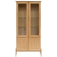 Willis and Gambier Willow Valley Oak Display Cabinet - Tall