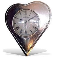 Wilde Java Silver Heart Clock