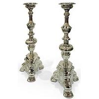Wilde Java Gothic Silver Candle Stand