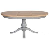 willis and gambier genoa painted dining table round extending