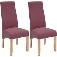 willis and gambier wavey erin damson dining chair with light leg pair