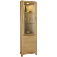 winsor stockholm oak corner display cabinet