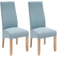 Willis and Gambier Wavey Erin Azure Dining Chair with Light Leg (Pair)