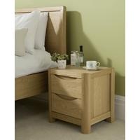 winsor stockholm oak bedside cabinet