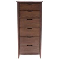 Willis and Gambier Elegance Black Walnut Chest of Drawer - 6 Drawer Tall