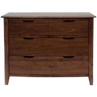 Willis and Gambier Elegance Black Walnut Chest of Drawer - 2+2 Drawer