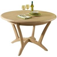 winsor stockholm oak round extending dining table