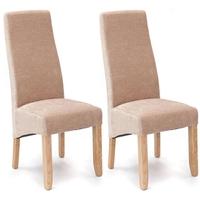 Willis and Gambier Wavey Viscosity Stone Dining Chair with Light Leg (Pair)