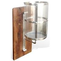 wilde java silver wall candle holder