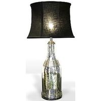 wilde java mercury bottle table lamp and black shade