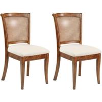 willis and gambier lille cane dining chair pair
