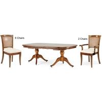 Willis and Gambier Lille 8-10 Twin Pedestal Dining Set with 6 Dining and 2 Carver Chairs