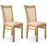 willis and gambier spirit oak dining chair pair