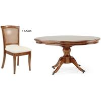 Willis and Gambier Lille Round Pedestal Dining Table with 4 Chairs