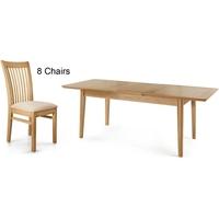 Willis and Gambier Spirit Oak 6-8 Seater Dining Set with 8 Chairs
