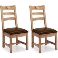 willis and gambier originals normandy oak dining chair pair