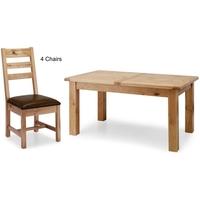 Willis and Gambier Originals Normandy Oak Small Extending Dining Set with 4 Chairs
