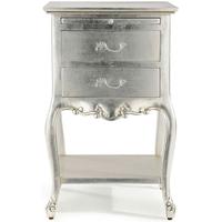 Willis and Gambier Cristal Silver Leaf Bedside Cabinet