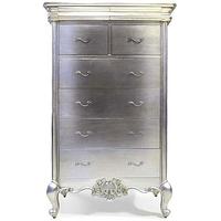 willis and gambier cristal silver leaf 2 over 4 chest of drawer