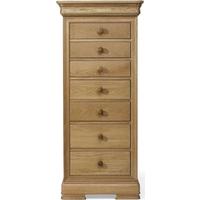 willis and gambier lyon oak tall 7 drawer chest