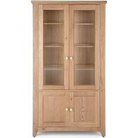 Willis and Gambier Gloucester Oak Tall Glazed Display Cabinet