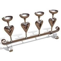 Wilde Java 4 Heart Candle Holder