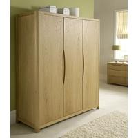 winsor stockholm oak 3 door wardrobe