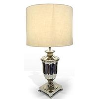 wilde java nickle trophy table lamp and shade