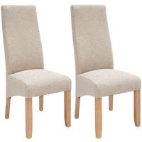 willis and gambier wavey erin hessian dining chair with light leg pair