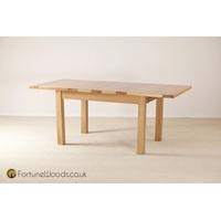 windsor oak dining table 4ft 6in extending with 2 leaf