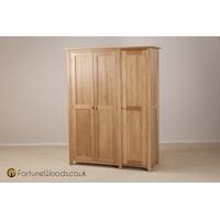 Windsor Oak Wardrobe - 3 Door Full Length