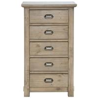 Willis and Gambier West Coast Pine Chest of Drawer - 5 Drawer Tall