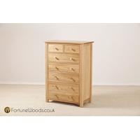 Windsor Oak Chest of Drawer - 5+2 Drawer
