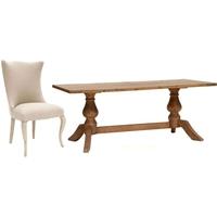 willis and gambier revival pimlico fixed top dining set with 6 barcelo ...
