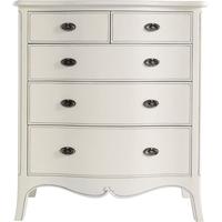 winsor isabel ivory 5 chest of drawer