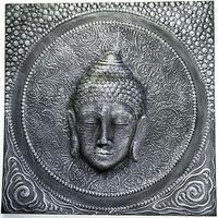 Wilde Java Buddha Square Silver Wall Painting