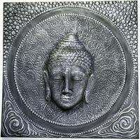 wilde java buddha square silver wall painting